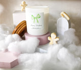 *CHRISTMAS BOW candle GREEN