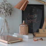 Rose Gold Geo Soy Candle