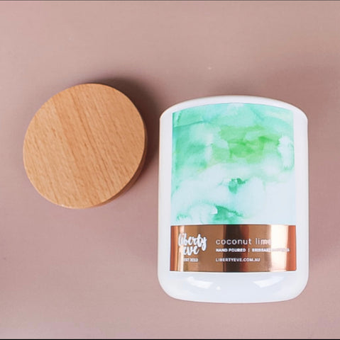 Large Watercolour Soy Candle